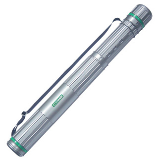 Тубус пласт. д/чертежей и рисунков телескопич. D8,5 см, L63-110 см, серый, на ремне ПТ12