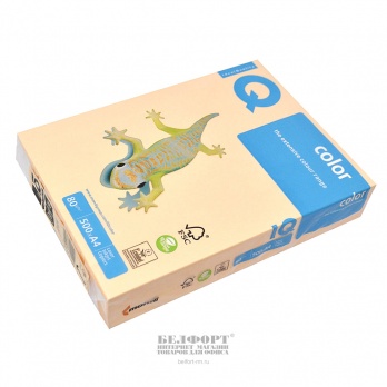 Бумага "IQ color" А4, 80г/м2, 500л. (лососевый) SA24