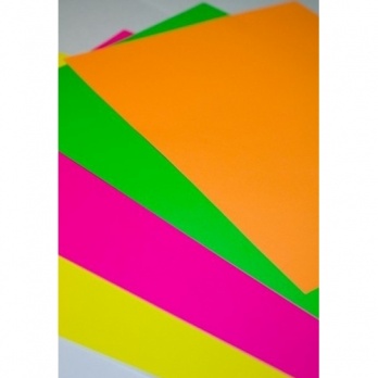 Бумага самоклеящаяся А4 зеленая флю