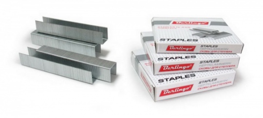 Скобы д/степлера №23/8 оцинков. (1000шт/уп.) "Berlingo"  DSk23800