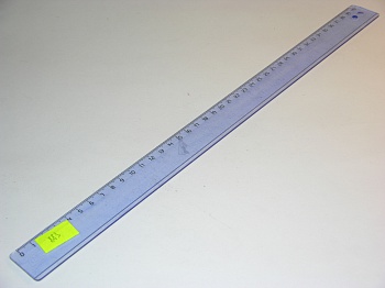 Линейка 40см голубая  7071