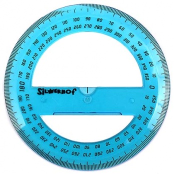 Транспортир 360град. голубой   1956