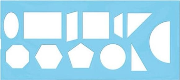 Трафарет геометрических фигур ТТ11