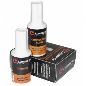 Корректир. жидкость 20мл с кисточкой (на спирт. осн.) "Lamark"