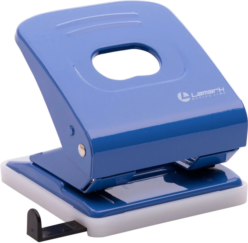 Дырокол на 30л. метал. "Lamark" синий 150