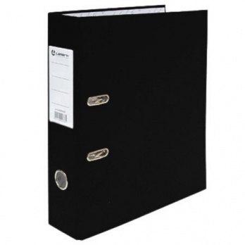 Регистратор А4 80мм черный собранн. "Lamark" метал. окант. карман AF0600-BK1