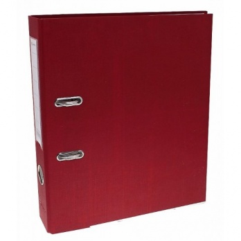 Регистратор А4 50мм бордовый разборн. "Lamark", метал. окант. карман  601