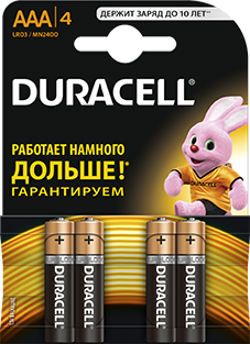 Элемент питания Duracell R3 BL4