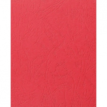 Подложка картон/кожа (А4) красный 100шт.