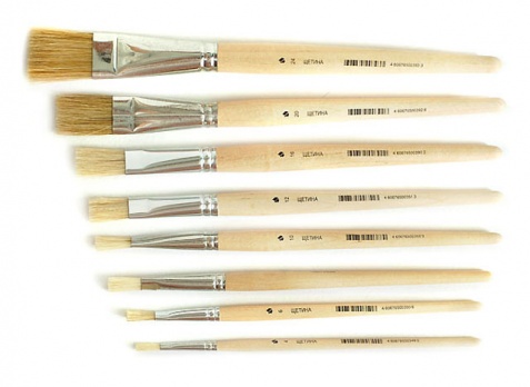 Кисть щетина пл. № 4  С-2024