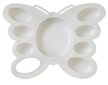 Палитра пласт. бабочка белая ПА05