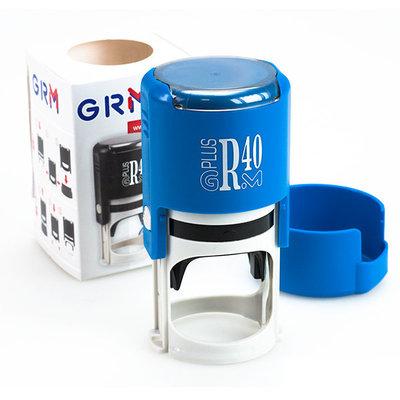 Оснастка д/печати в боксе корп. синий GRM  R40 plus