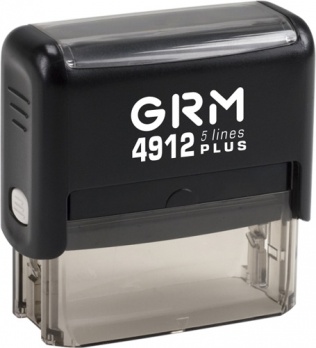 Оснастка д/штампа 47*18мм  черный корпус GRM4912 plus