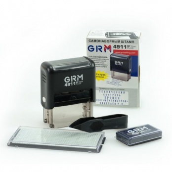 Штамп самонаборный 5 стр. с одной кассой GRM 4911 plus 42*20 мм