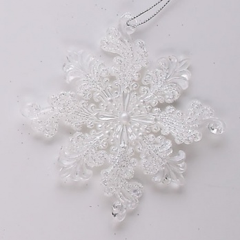 Украшение Снежинка-загадка 12см 31618