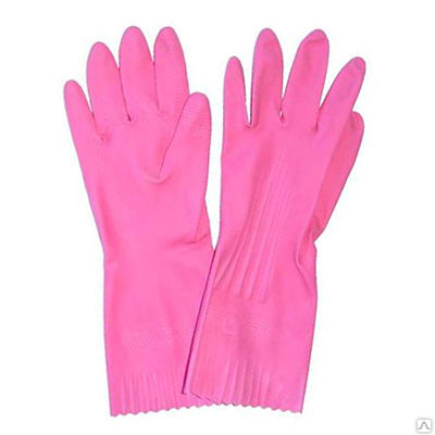 Перчатки резиновые "Лотос" М-XL