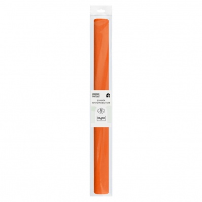 Бумага крепир. 50*250см оранжевая Три Совы 32г/м2 CR_43955