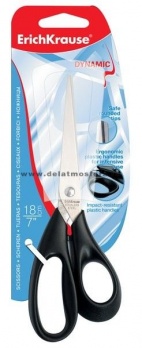 Ножницы 18см "Dynamic" пласт. ручки, ассорти  ЕК 14869