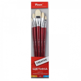 Набор кистей "Creative line" щетина 6 шт. ассорти