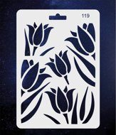 Трафарет №119 Тюльпаны 14х20 см
