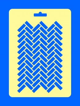 Трафарет №31 Паркет ёлочка 14*20 см