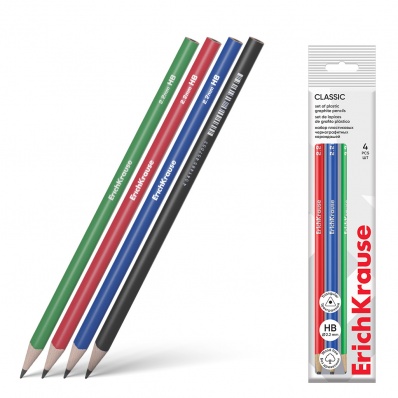 Карандаш ч/г НВ пластик. Classic triangle, трехгранный ЕК 60698