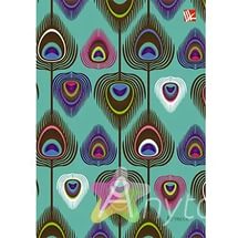 Книга д/записей А6 80л. "Орнамент. Павлинье перо"  КЗГ 6802081