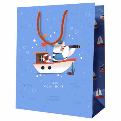 Пакет бум./ламин. 26*32*12см "I see cool boy"  MS_52163