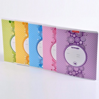 Тетрадь 18л. лин. "Горошек" ассорти 49168