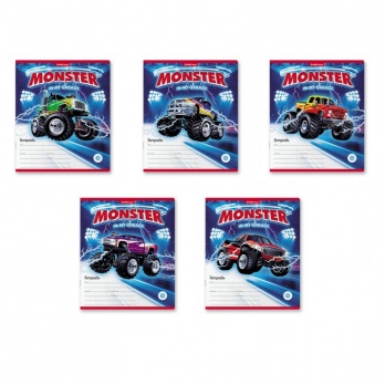 Тетрадь 18л. лин. "Машина-монстр" 49204