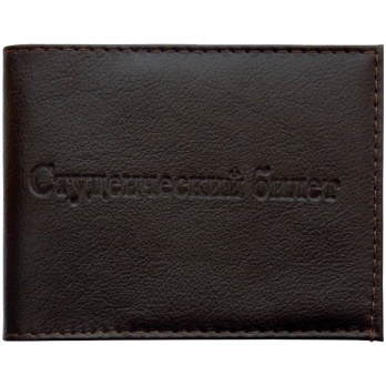 Обложка д/студ. билета "Office Space" кожа тип 1, черный(черный, бордо) KSt_1678