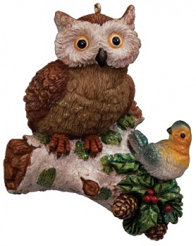Украшение Дружелюбный филин 8,5см  36456