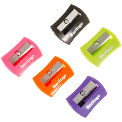 Точилка 1отв. пластик. Berlingo " City Style" ассорти BBp_15022