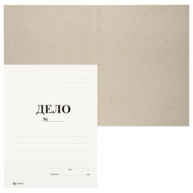 Обложка "Дело" белая 280 г/м2  LAMARK 22075