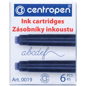 Картридж д/перьевых ручек синий, 10шт/уп. "Centropen"  10019100