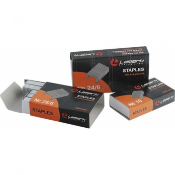 Скобы д/степлера №24/6 (1000шт/уп.) "Lamark"  187