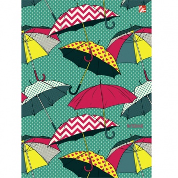 Книга д/записей А5 80л. "Орнамент. Разноцветные зонтики"   К3Л  5802041