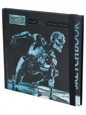 Скетчбук 1600*160мм "Т-800", черная бумага , 40л, 120г  С40-4076