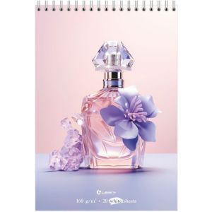 Скетчбук А5 "Нежная фиалка", 160г/м2, 20л